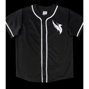 Official Illenium LTD Licensed Baseball Jersey Black White #3 NWT Men Size S